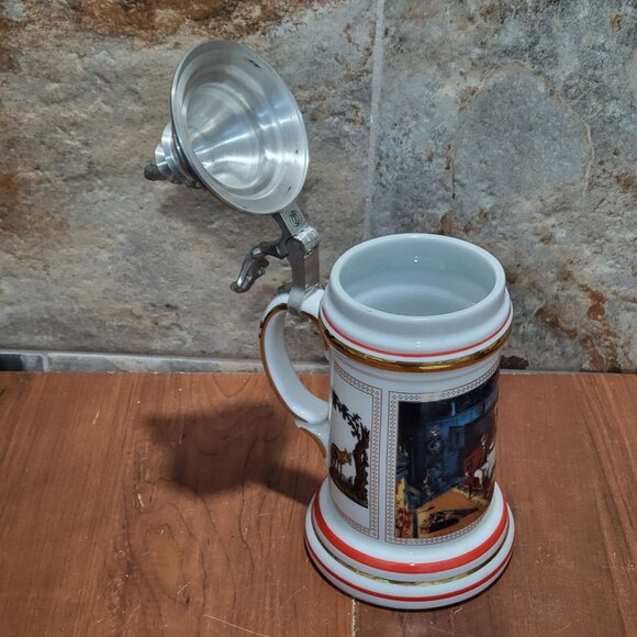 Anheuser Busch Stein 1991 After The Hunt Germany 8870 - Picture 6 of 16